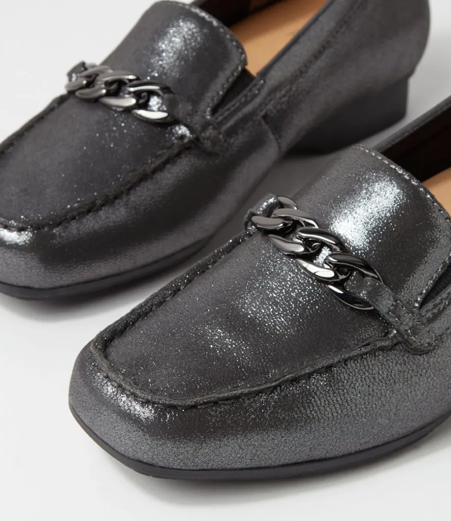 Fenders Xf Pewter Powder Leather Loafers