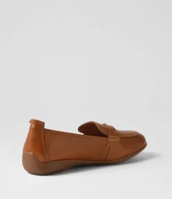 Fenja 14 Camel Leather Loafers