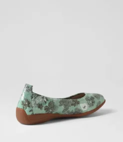 Fenja 01 Mint Leather Ballet Flats