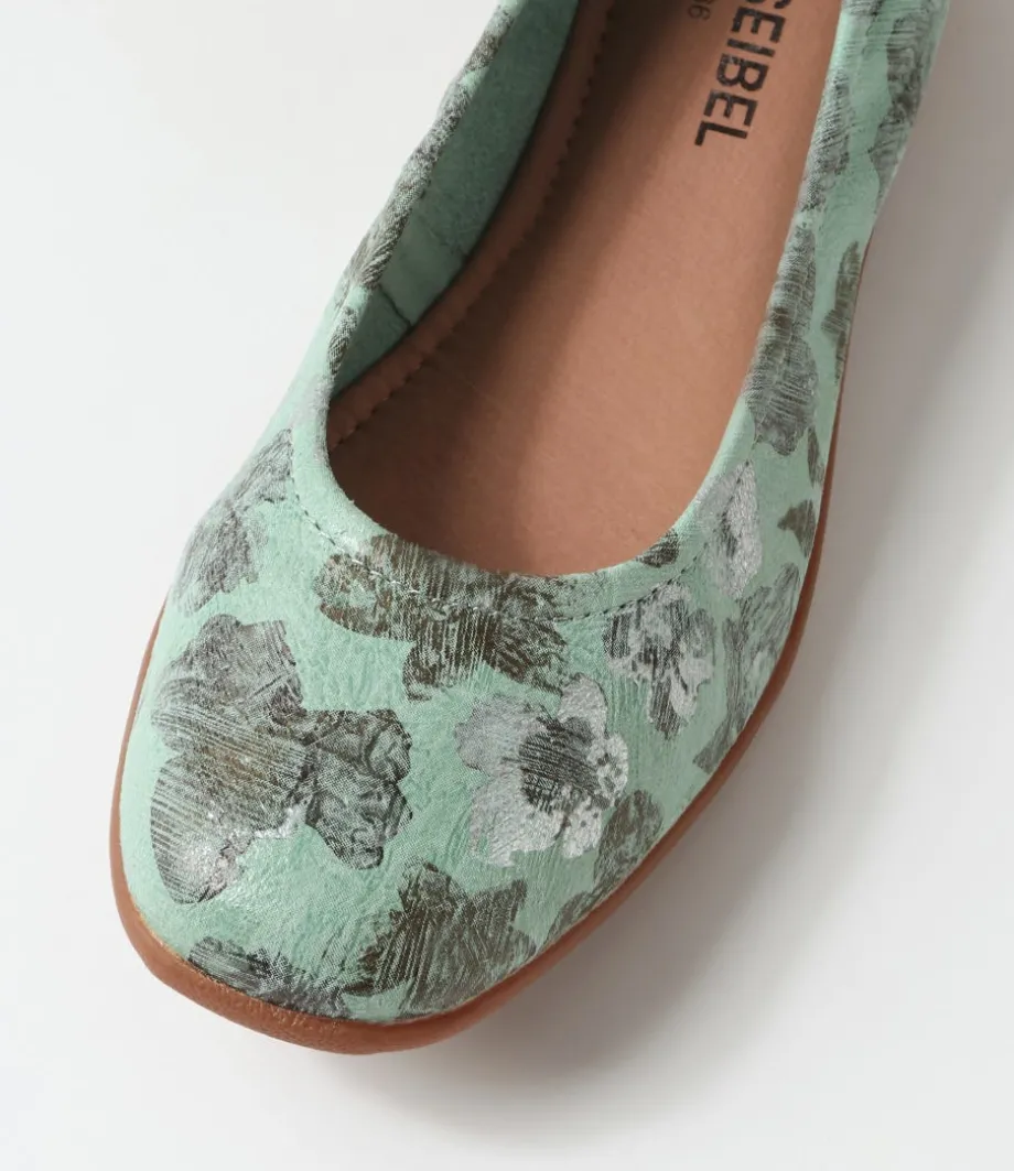 Fenja 01 Mint Leather Ballet Flats