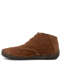 Fergey 18 Castagne Leather Ankle Boots