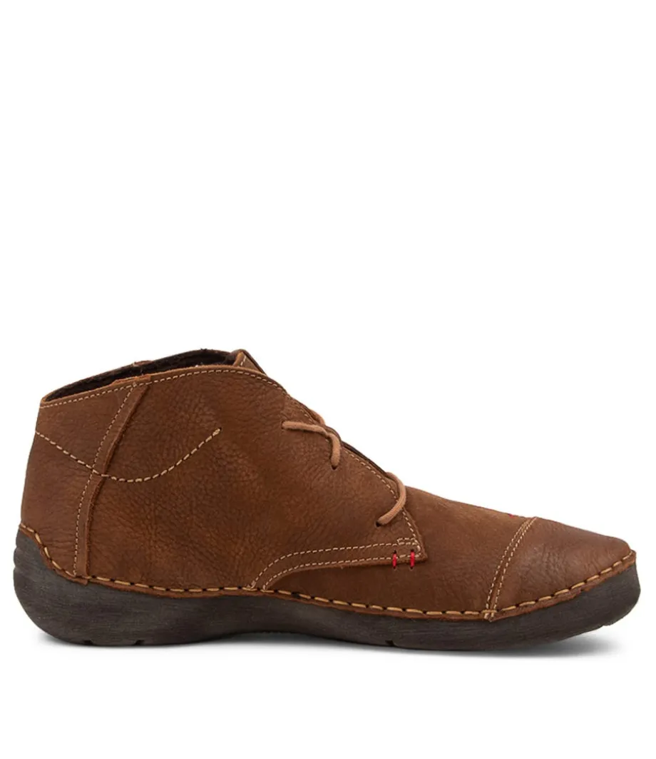 Fergey 18 Castagne Leather Ankle Boots