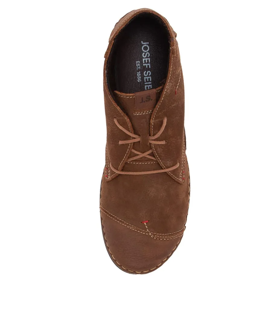 Fergey 18 Castagne Leather Ankle Boots