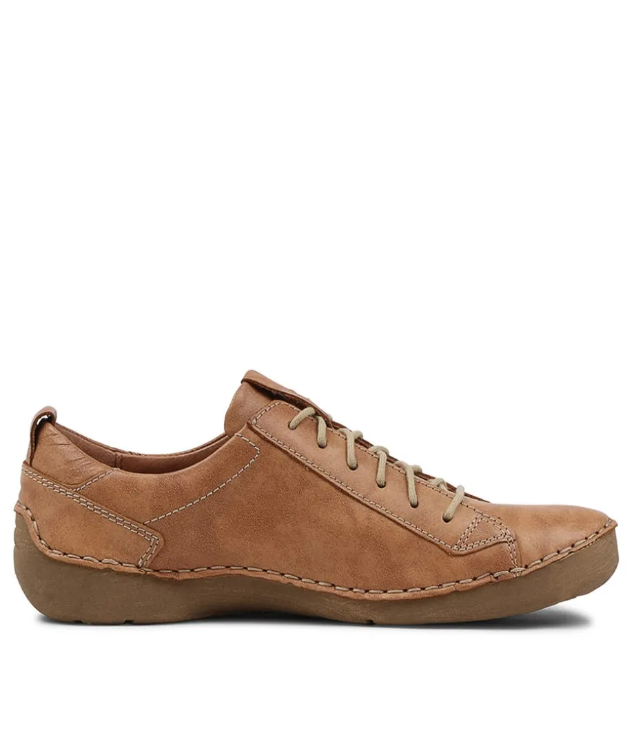 Fergey 56 Cognac Leather Flat Shoes
