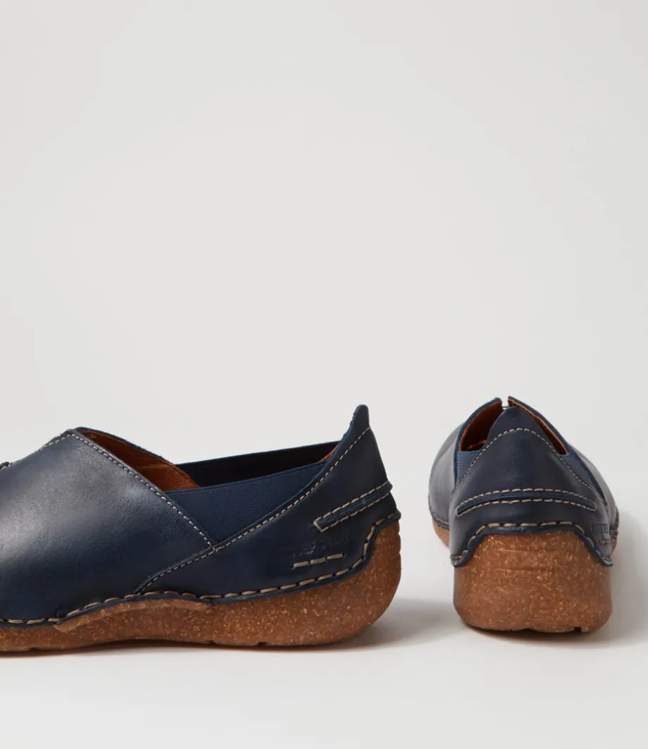 Fergey 69 Ocean Leather Flat Shoes