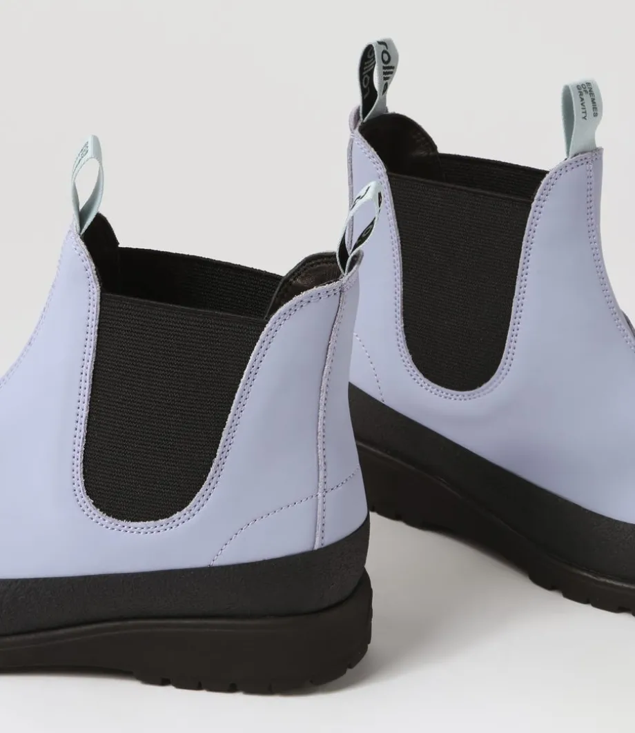 Fields Lavender Leather Chelsea Boots