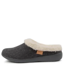 Fifi Xw Grey Fabric Slippers