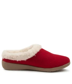 Fifi Xw Red Fabric Slippers
