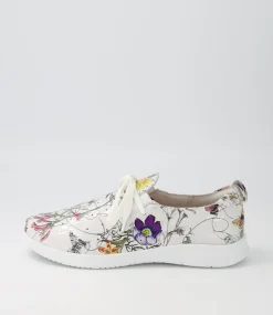 Finar Xf White Fields Leather Sneakers