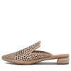Flan Nude Leather Mules