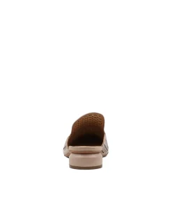 Flan Nude Leather Mules