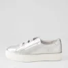 Fletary Silver Leather Sneakers