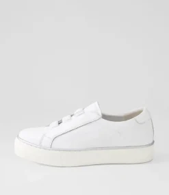 Fletary White Leather Sneakers