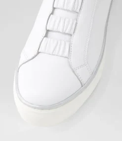 Fletary White Leather Sneakers