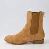 Flukie Toffee Suede Ankle Boots