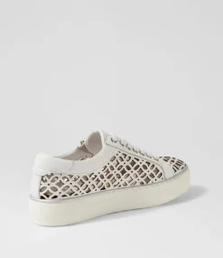 Flynng White Leather Sneakers