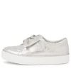 Folko Silver Leather Sneakers