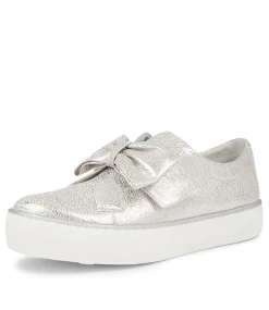Folko Silver Leather Sneakers