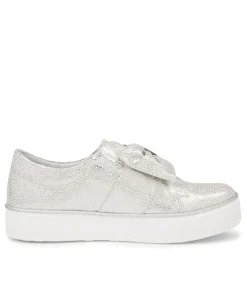 Folko Silver Leather Sneakers