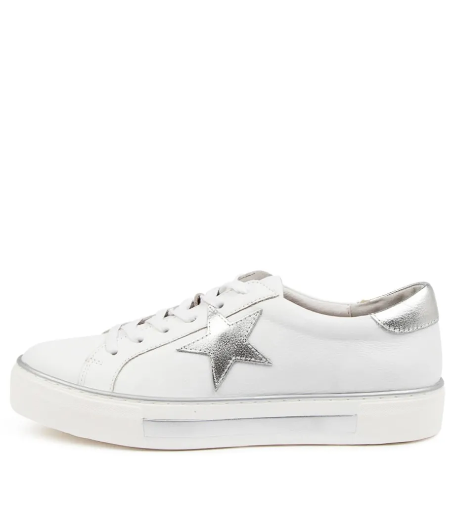 Fonno White-Silver Leathr
