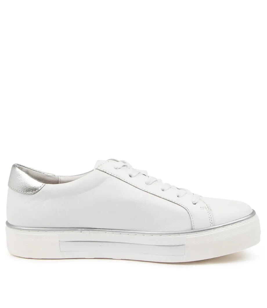 Fonno White-Silver Leathr