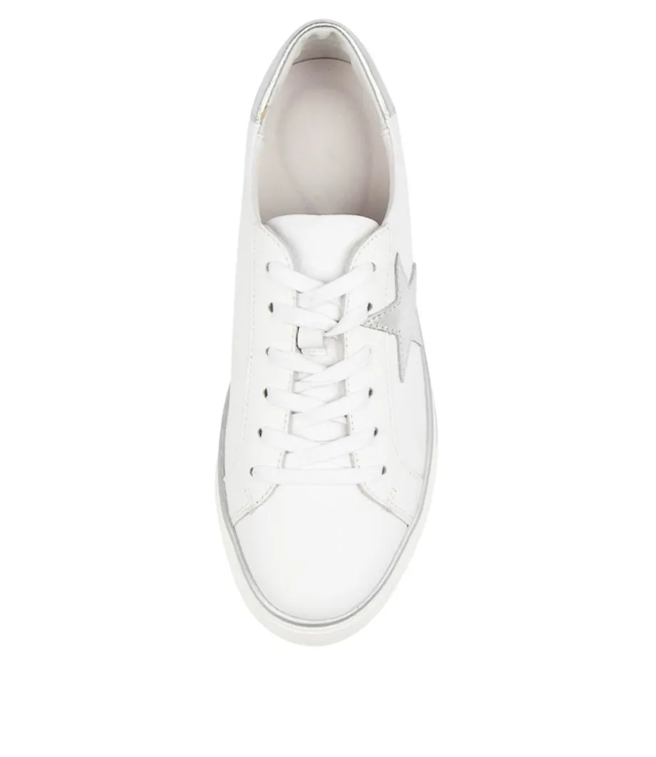 Fonno White-Silver Leathr