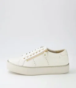 Froggy Ivory Patent Leather Sneakers