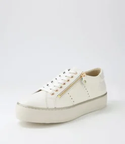 Froggy Ivory Patent Leather Sneakers