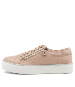 Froggy Nude Leather Sneakers