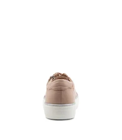 Froggy Nude Leather Sneakers