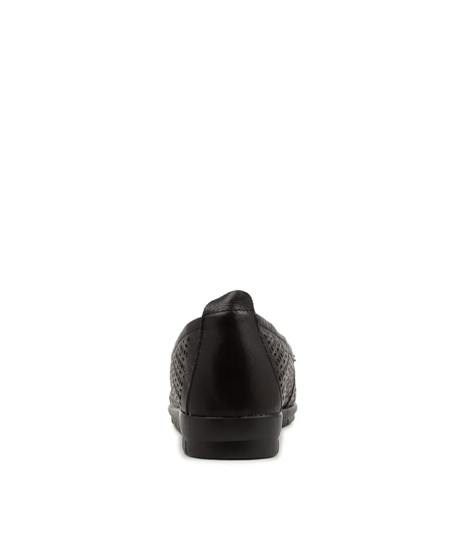Function Black Leather Loafers