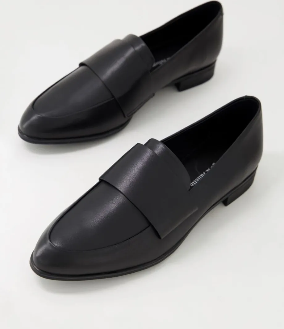 Gabrian Black Leather Loafers