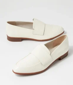 Gabrian Ivory Patent Leather Loafers
