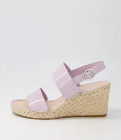 Gaga Lilac Patent Leather Espadrilles