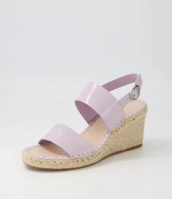 Gaga Lilac Patent Leather Espadrilles