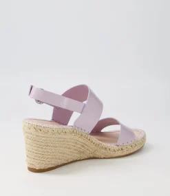 Gaga Lilac Patent Leather Espadrilles