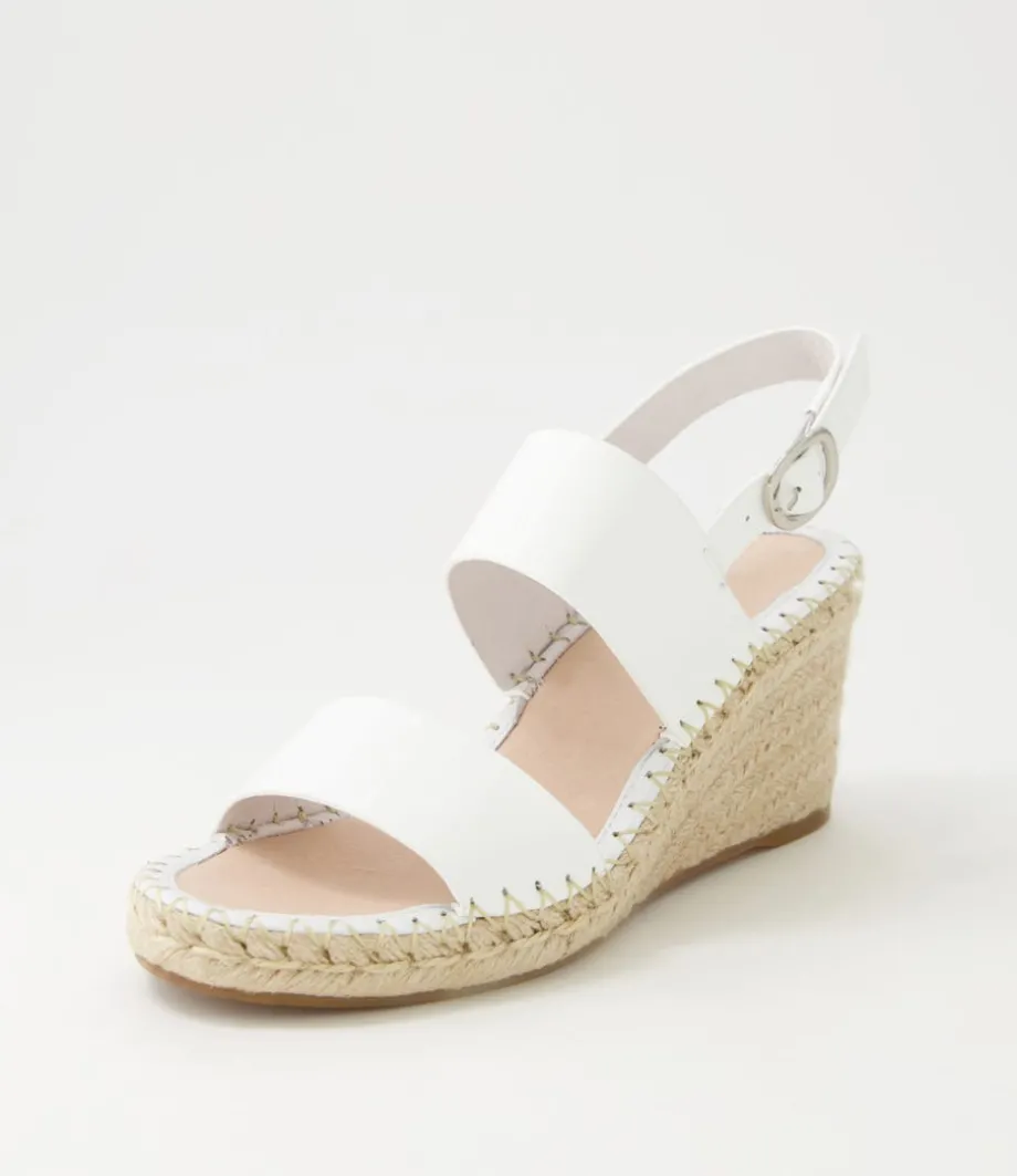 Gaga White Patent Leather Espadrilles