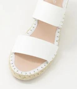 Gaga White Patent Leather Espadrilles