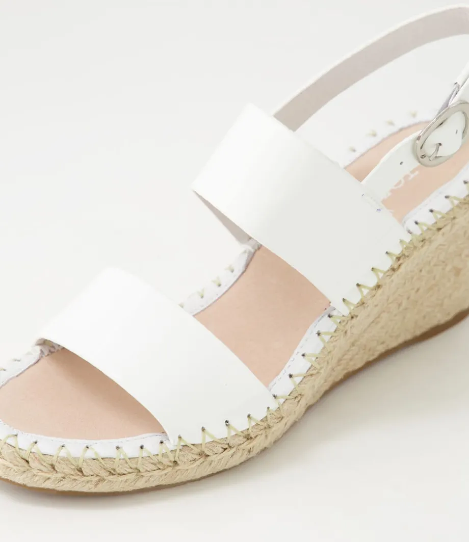 Gaga White Patent Leather Espadrilles