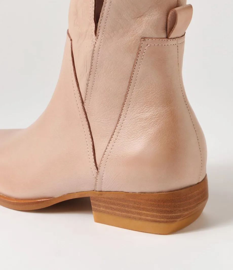 Gaines Cafe Leather Ankle Boots
