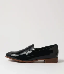 Gebeze Navy Patent Leather Loafers