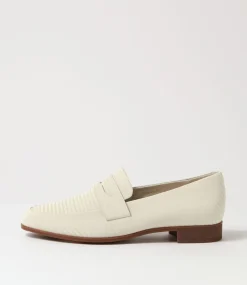 Gebeze Vanilla Stripe Leather Loafers