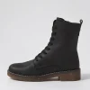 Gipsiee Black Leather Ankle Boots