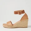 Gonice Cappuccino Tan Leather Espadrilles