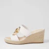 Greecie White Natural Rope Leather Sandals