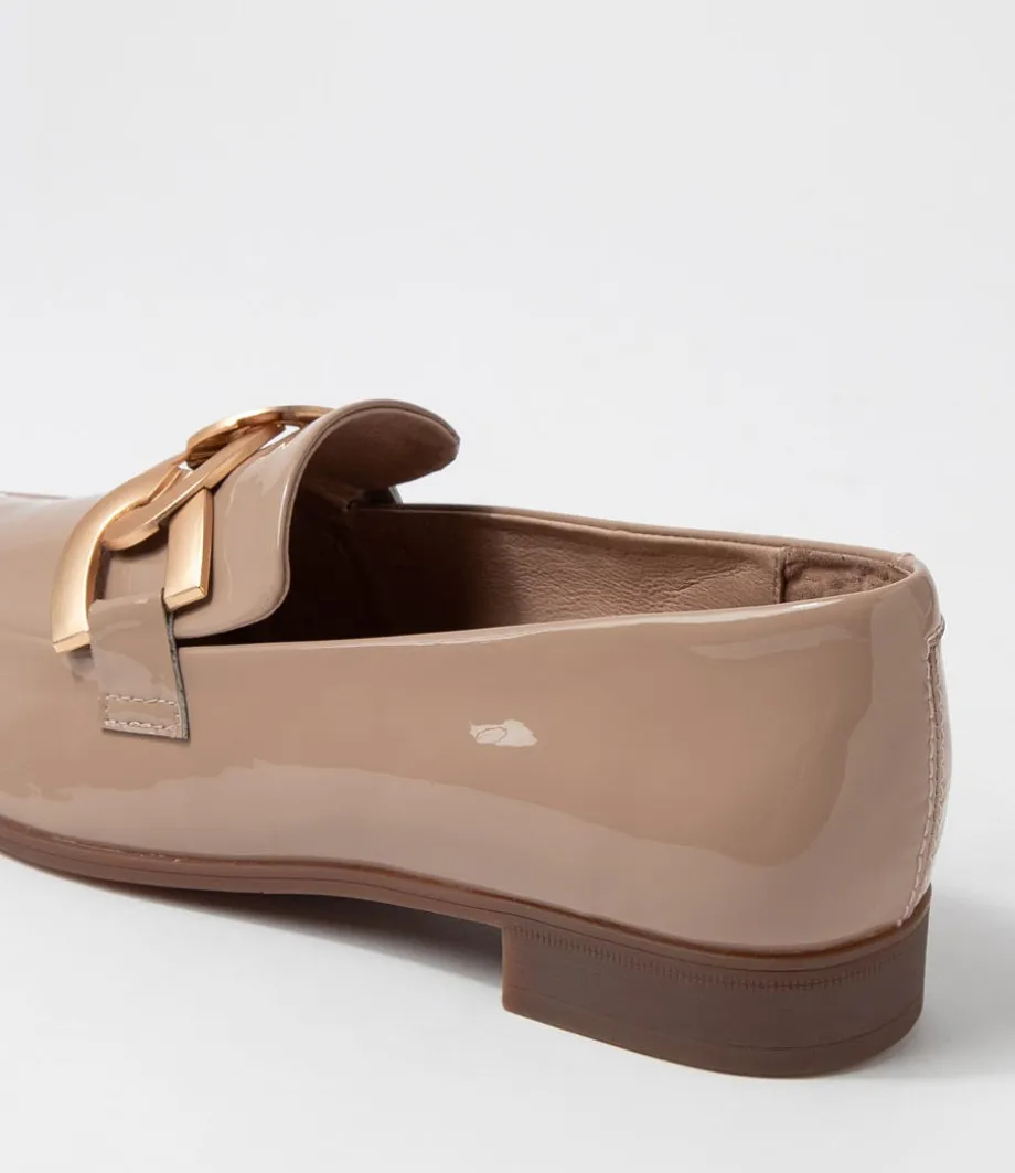 Gumper Dark Cafe Patent Leather Loafers