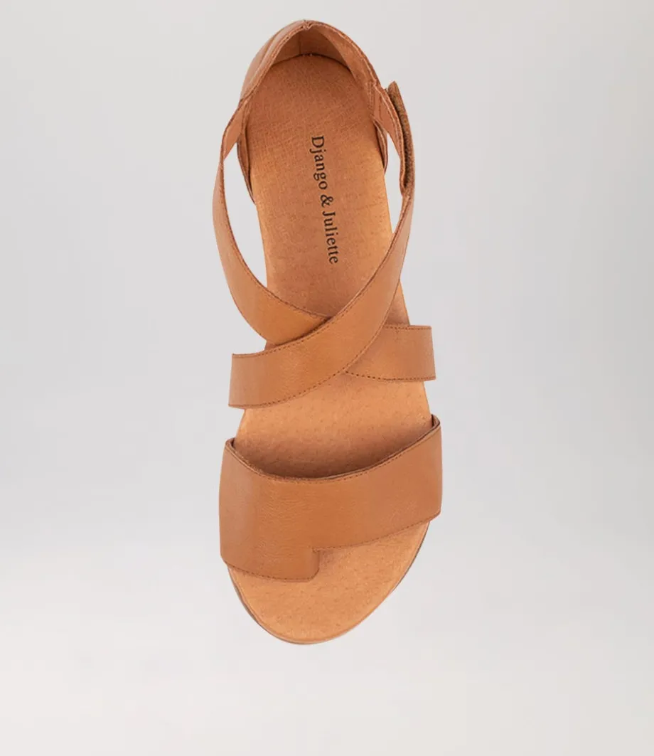 Haan Dark Tan Leather Sandals