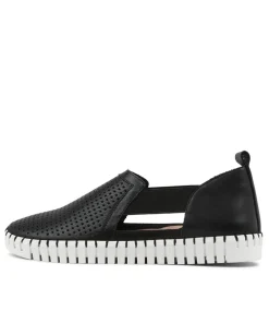 Habiki Black Leather Sneakers Ws