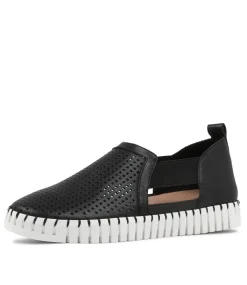 Habiki Black Leather Sneakers Ws