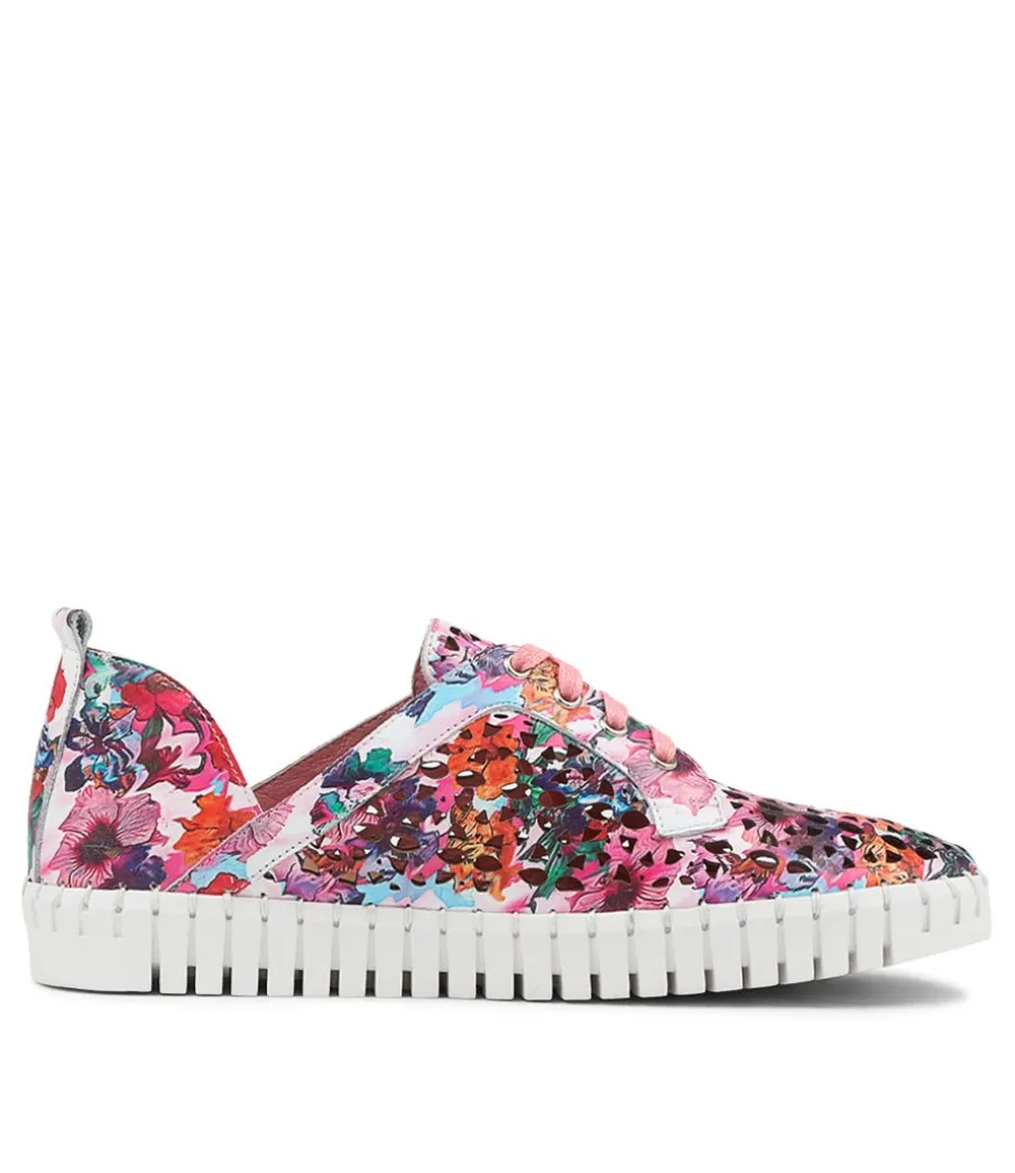 Haifa Poppy Print Leather Sneakers Ws